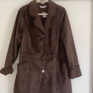 Woman’s suede coat